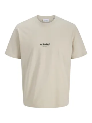 JACK&JONES - JJESOHO TEE SS CREW NECK NOOS Moonbeam - Gr. - S