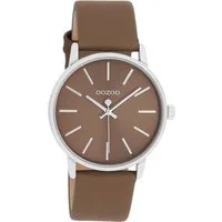 OOZOO Quarzuhr Oozoo Damen Armbanduhr Timepieces Analog, (Analoguhr), Damenuhr rund, mittel (ca. 36mm) Lederarmband, Fashion-Style