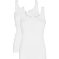 Nina Von C. Unterhemd "Fine Cotton" (2er Pack) basic, weich, bequem, eng, Rundhalsausschnitt, breite Träger
