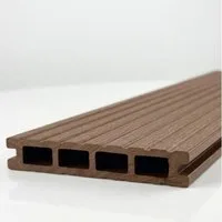 Woodstore24 Terrassendielen WoodoRhodos WPC Diele für Terrasse und Balkon mit Clipsystem, (Bodenbelag Komplettset mit Unterkonstruktion, Clip-Befestigung, 2,4m L x 12cm B x 2cm Stärke, in grau, anthrazit oder braun), Holzoptik, Klicksystem, Außenbere