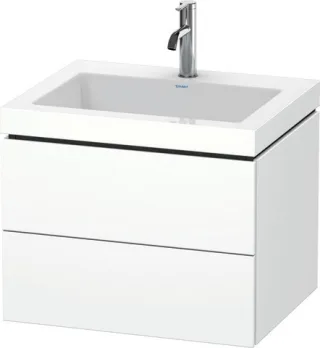 Duravit L-Cube c-bonded Set wandhängend Weiß Matt 600x480x500 mm - LC6926O1818 LC6926O1818