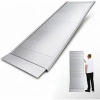 TRUTZHOLM Auffahrrampe Alu Breitrampe 78 cm Eventrampe Länge 214 cm Traglast 600 kg geriffelt (1-St), stabile Konstruktion, hochwertige Verarbeitung, kompakte Bauweise