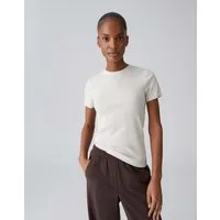 OPUS T-Shirt Feines Rippshirt SAMUNA Slim aus BCI Cotton Mix