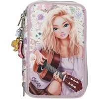 Depesche Geldbörse Depesche 3-Fach Federtasche COWGIRL Creme und Lila