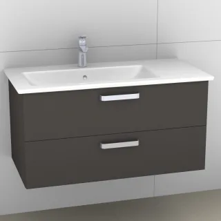 Artiqua 414 Waschtischunterschrank für Venticello 4134R1 Stahlgrau, 414-WU2L-V110-7142-88 414-WU2L-V110-7142-88