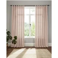 OTTO home Vorhang Elby 1 (1 St), Schlaufen, halbtransparent, Jacquard, transparent, basic, monochrom, bis 295 cm Länge