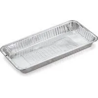 Alu-Tropfschalen 6454 silber, 5 Stück, für Holzohlegrills ab 57cm