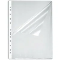 Herlitz Prospekthülle Prospekthüllen A4 genarbt oben und seitlich offen VE=10 Stück