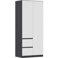 rauch Drehtürenschrank Schrank Garderobe MAINZ Breiten 91/136/181/226/271/315/360, Höhe 210cm (3 verschiedene Ausstattungen BASIC/CLASSIC/PREMIUM (inkl. SOFT-CLOSE) grifflose Front, Außentüren mit Push-to-Open Funktion MADE IN GERMANY