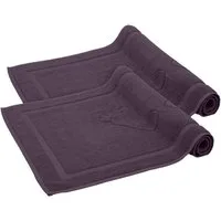 Komfortec Badematte Badvorleger aus 100% Baumwolle, 50x80 cm Duschvorleger, Waschbar Duschmatte, Frottee, Rechteckig, 800 g/m², 2er Set, Saugfähig & Schnelltrocknend