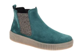 Gabor 8013.02.007 Damen Stiefeletten Deep Teal Wedge Keilabsatz
