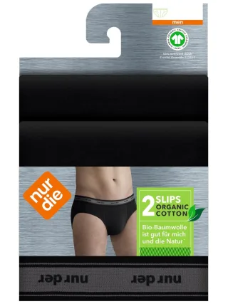 NUR DIE Herren Slip Organic Cotton 2er Pack