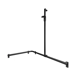 KEUCO AXESS Eck-Duschhandlauf 90° mit Brausestange, Metall, B: 115 H: 130,1 T: 85 cm, 35015370201 35015370201
