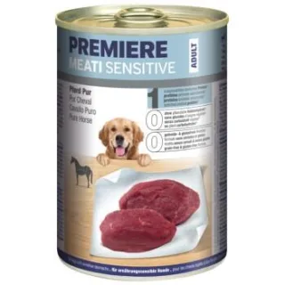 PREMIERE Meati Sensitive Pur Nassfutter Hund, Adult, Pferd pur 12x400 g