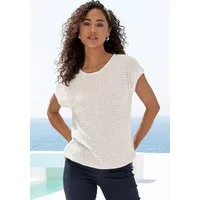 Vivance Kurzarmshirt aus sommerlicher Strickqualität mit Gummizug im Bund