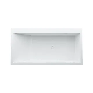 LAUFEN Kartell Einbau-Badewanne H2233310006161 170 x 86 cm, Ecke rechts, mit LED-Beleuchtung, weiß