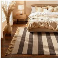 HANSE Home Teppich Playa, rechteckig, Höhe: 6 mm, Jute, Handgemacht, Naturteppich, Wohnzimmer, Läufer, Fransen