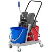 Ulsonix Putzwagen 2x 17 L Profi Reinigungswagen mit Presse Wischeimer 34 L Putzeimer
