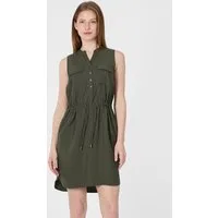 Ragwear Sommerkleid ROISSIN Viskosemischung mit Brusttaschen, Taillenband und Anti-Knitter-Finish