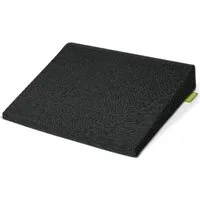 Beautissu Stuhlkissen Sitz Keilkissen formstabil Anti-Rutsch BeauErgo, Schwarz, Rutsch Bezug Waschbar & Reißverschluss – Ergonomisches Sitzkissen