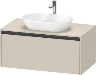Duravit Ketho.2 Konsolenwaschtischunterbau wandhängend Taupe Supermatt 1000x550x459 mm - K2488608383 K24886083830000