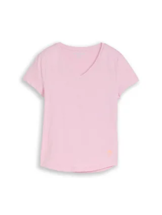 tom tailor kids - T-Shirt mit V-Ausschnitt cold pink - Gr. - 140