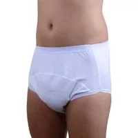 Hydas Inkontinenzslip aus Baumwolle für Damen und Herren, mit langem Zwickel und Nässeschutz Fixier Tasche für Saugeinlagen, 95 Grad waschbar, Trockner geeignet