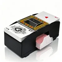 GARRYFIZH Spieltisch Kartenmischmaschine Spiel Automatischer Kartenmischer 2 Decks, Pokersortierer-Spender