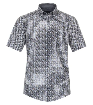 CASAMODA - Freizeithemd Kurzarm blau - Gr. - XL