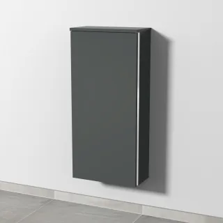 Sanipa 3way Mittelschrank mit 1 Tür, Anthrazit-Matt, BR17022 BR17022