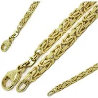 G & J Collier Königskette 333/8K oder 585/14K Gold 1,8mm 45-60cm Damen Halskette, Made in Germany