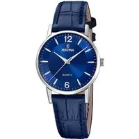 Festina Quarzuhr F20691/4, Armbanduhr, Damenuhr, Lederarmband, analog