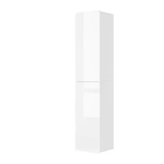 Vicco Badschrank, Weiß, Holzwerkstoff, 4 Fächer, Rechteckig, 36.6x171.6x33.2 cm, Badezimmer, Badezimmerschränke, Hochschränke
