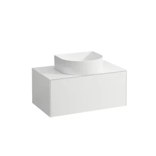 LAUFEN Waschtischunterschrank Sonar 457x777x341 Aus mi 1Schubl, H812340/1/2/3 weiss matt H4054110341701