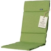 Madison Hochlehnerauflage Rib grün Gartenstuhl Auflagen Kissen Polster Einlage, (Auflage, 1 St., 1 Auflage), für Hochlehner-Stühle UV-beständig 100% Dralongewebe