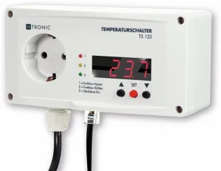 H-TRONIC Temperaturregler-Steckdose TS125