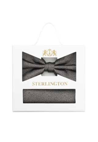 Sterlington - Set Fliege + Einstecktuch taupe - Gr. - OS