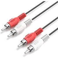 JAMEGA Cinch Audio Kabel 2 Cinch Stecker auf 2 Cinch Stecker RCA Stereo Kabel Audio-Kabel, CINCH, (300 cm)