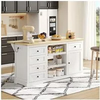 OKWISH Sideboard Küchenbuffet,Kommode (Buffet-Sideboard, Bar-Schrank & Kücheninsel – Mit Klappbarer Erweiterungsplatte, Steckdosen und USB-Ports., 1 St., 150×65×75 cm), mit Schublade