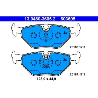 ATE Bremsbel?ge hinten BMW 3 Z1 Z3 Z4 MG Mg Rover 75 Saab 9-5