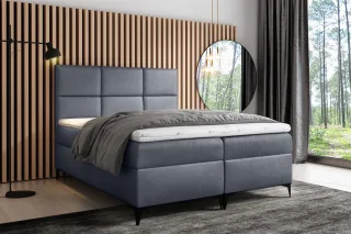 Boxspringbett Schlafzimmerbett HUDSON 160x200cm inkl.Bettkasten