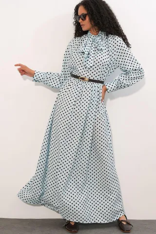 Punkte Maxi Hemdkleid