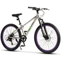 Velors Mountainbike 26 Zoll Fahrrad für Herren Damen, Mädchen und Jungen, 7 Gang Shimano, Kettenschaltung, Dirt Jump Bike Jugendfahrrad MTB Hardtail Fahrrad