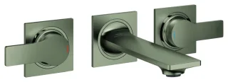 GROHE 3-Loch-Waschtisch-Wandbatterie Allure 20189_2 für 29025 Ausl. 150mm satin graphite, 20189MG2 20189MG2