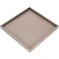 Giftcompany Tablett Neo Tablett quadratisch braun 32cm, Holzfaserplatte