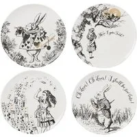Creative Tops Kuchenteller Alice in Wonderland, iin Geschenkbox, Weiß, Alice im Wunderland, ⌀ 20.5cm, Weiß, Alice im