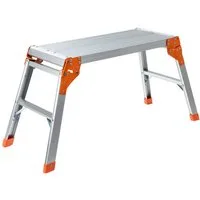 Craftfull Arbeitsplattform Aluminium 3 Jahre Garantie Arbeitspodest klappbar (Haushaltsleiter, Stehleiter, Leiter aus Alu, Leiter, Trittleiter, Klappleiter, Multifunktionsleiter, Sicherheitsleiter, Arbeitsplattform, Gerüst, Anti-Rutsch, Sicherheitsbü