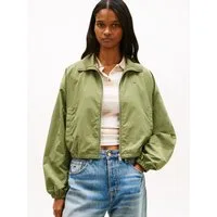Tommy Jeans Kurzjacke TJW TIE SIDE HIGH NECK JACKET Taillenbund mit seitlichen Bindebändern