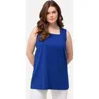 Ulla Popken Longshirt Longtop Classic Fit Carré-Ausschnitt ärmellos