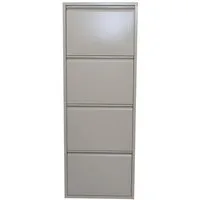 moebel-direkt-online Schuhschrank 4 Klappen (mit 4 Klappen) als Raumspar-Schuhschrank geeignet